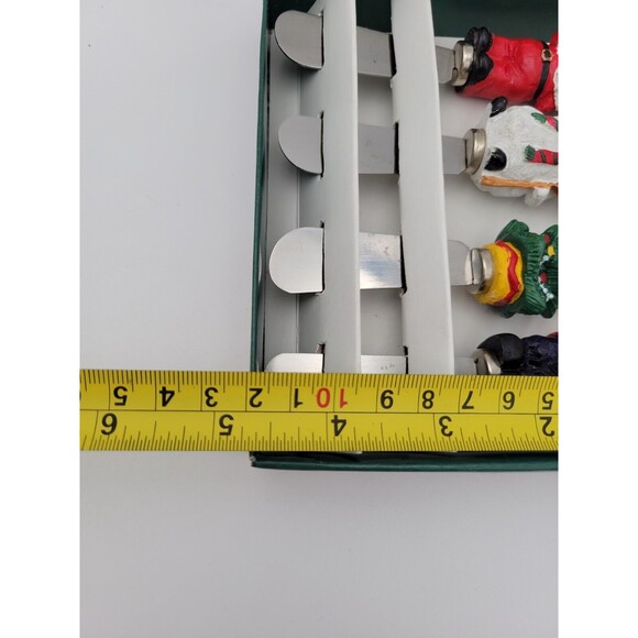 Set Of 4 Christmas Theme Butter Cheese Spreader Knives Santa Snowman Tree Bear - Picture 13 of 13